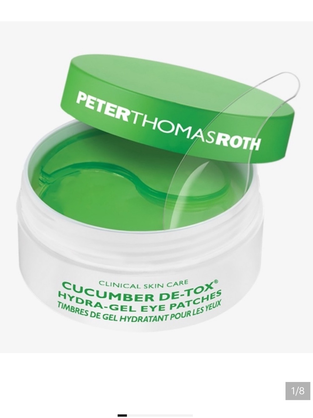 Peter Thomas Roth Cucumber De-Tox
Hydra-Gel Eye Patches 60 patches New